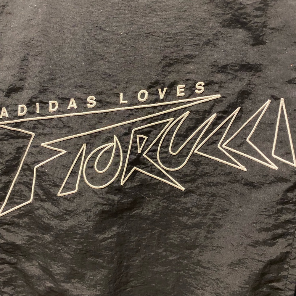 Adidas Loves Fiorucci Black Jumpsuit with White Stripes - Picture 9 of 9